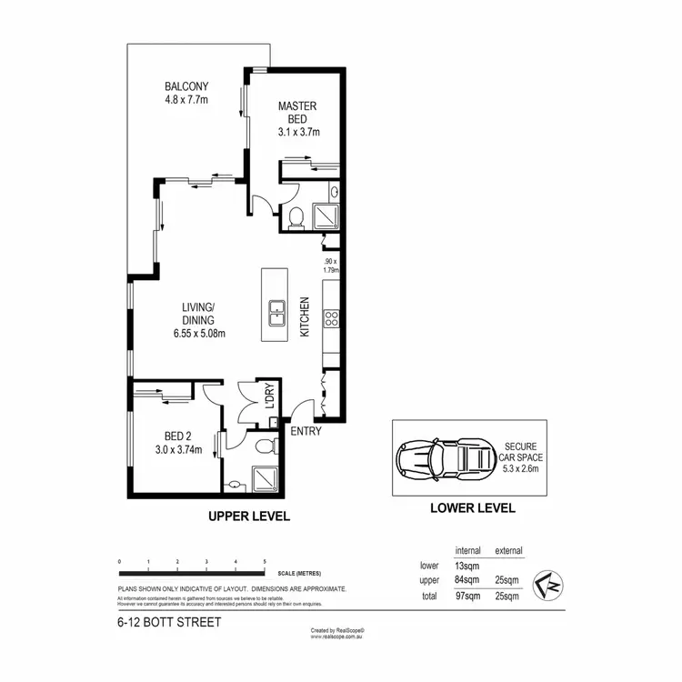 Floorplan of Homely apartment listing, 6/12 Bott Street, Ashgrove QLD 4060