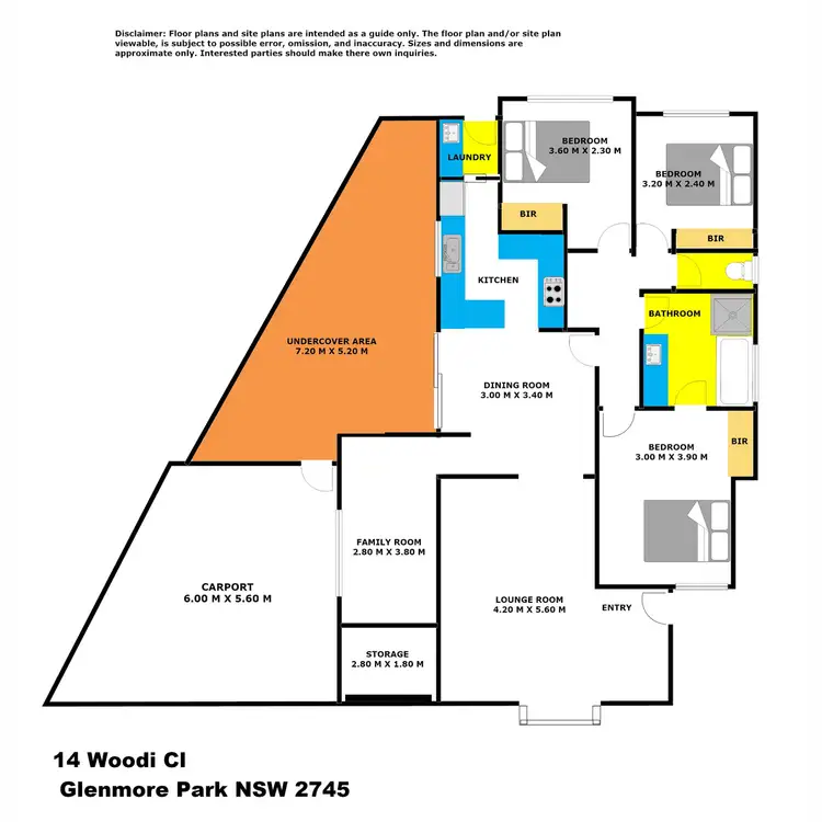 Floorplan of Homely house listing, 14 Woodi Close, Glenmore Park NSW 2745