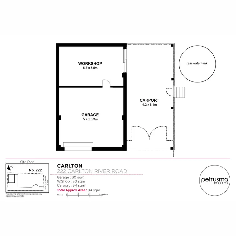 Floorplan of Homely land listing, 222 Carlton River Road, Carlton TAS 7173