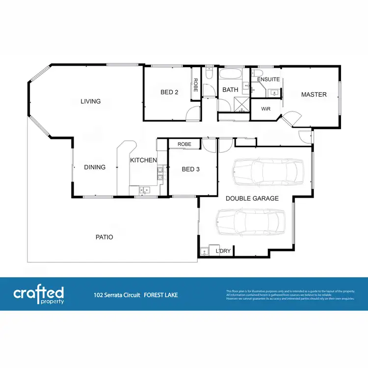 Floorplan of Homely house listing, 102 Serrata Circuit, Forest Lake QLD 4078
