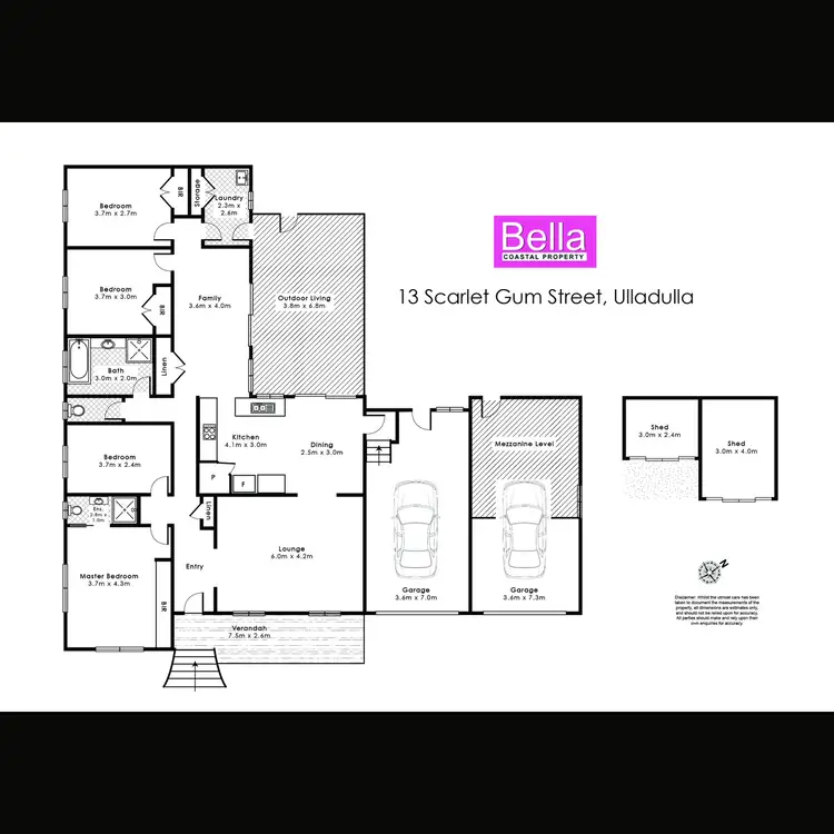 Floorplan of Homely house listing, 13 Scarlet Gum Street, Ulladulla NSW 2539