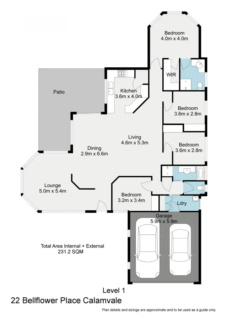 Floorplan of Homely house listing, 22 Bellflower Place, Calamvale QLD 4116