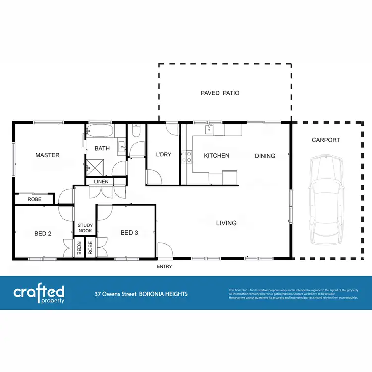 Floorplan of Homely house listing, 37 Owens Street, Boronia Heights QLD 4124