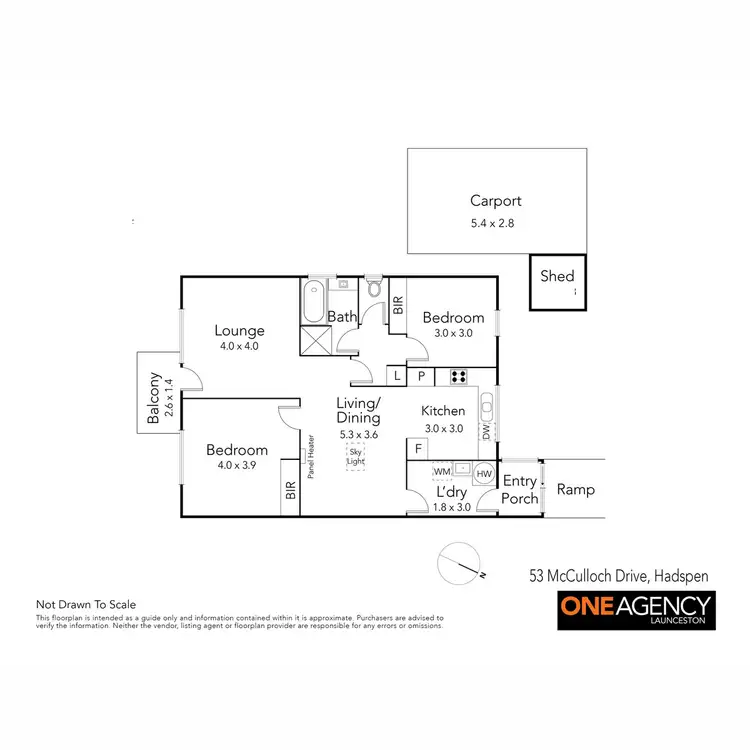Floorplan of Homely unit listing, 53 McCulloch Drive, Hadspen TAS 7290
