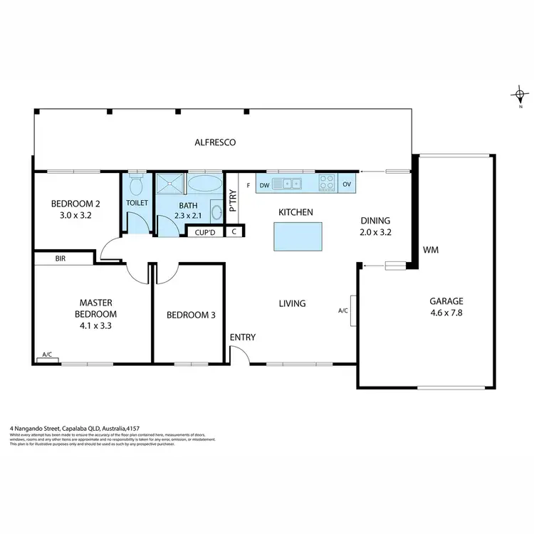 Floorplan of Homely house listing, 4 Nangando Street, Capalaba QLD 4157