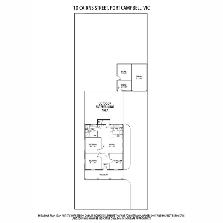 Floorplan of Homely house listing, 10 Cairns Street, Port Campbell VIC 3269