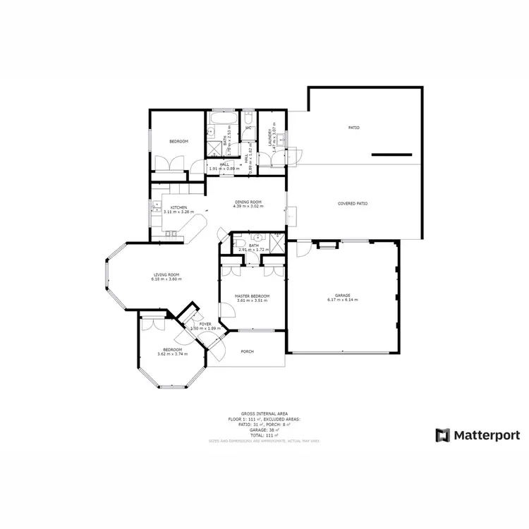 Floorplan of Homely house listing, 1 Arnold Place, Wodonga VIC 3690