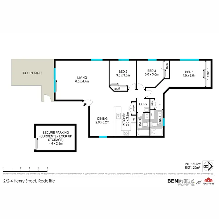 Floorplan of Homely unit listing, 2/2 Henry Street, Redcliffe QLD 4020