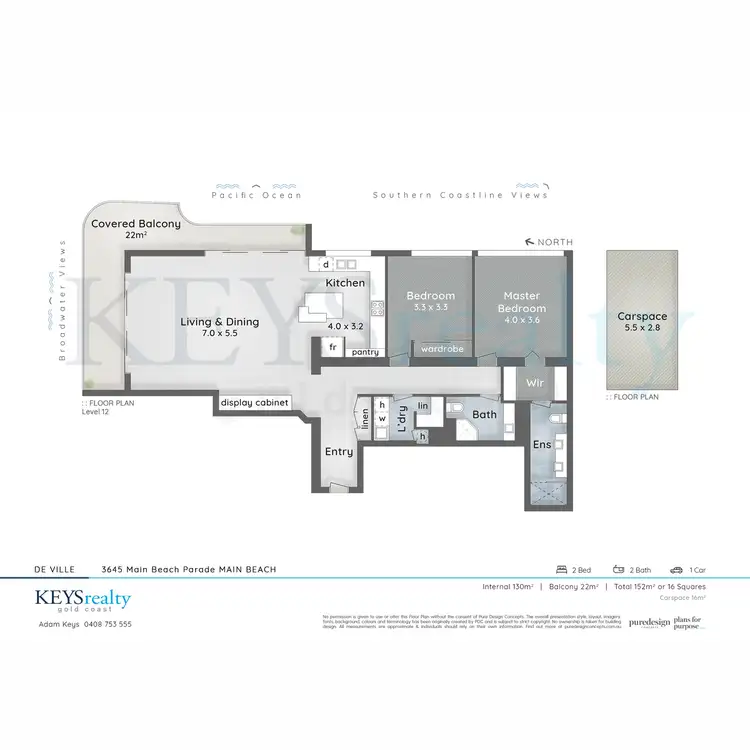 Floorplan of Homely apartment listing, 50/3645 Main Beach Parade, Main Beach QLD 4217