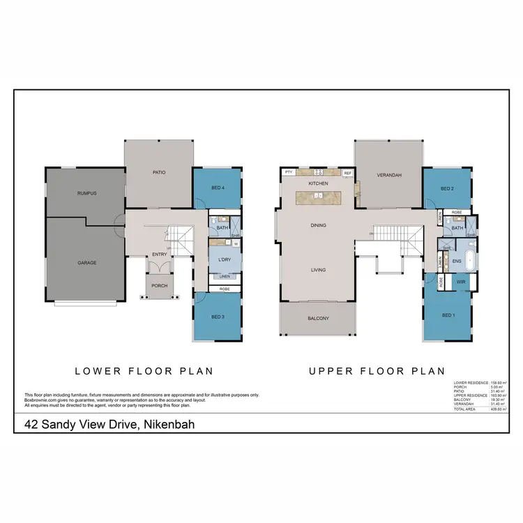 Floorplan of Homely house listing, 42 Sandy View Drive, Nikenbah QLD 4655