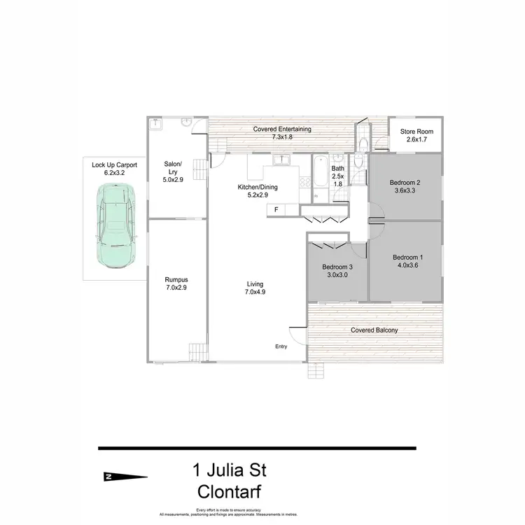 Floorplan of Homely house listing, 1/1 Julia Street, Clontarf QLD 4019