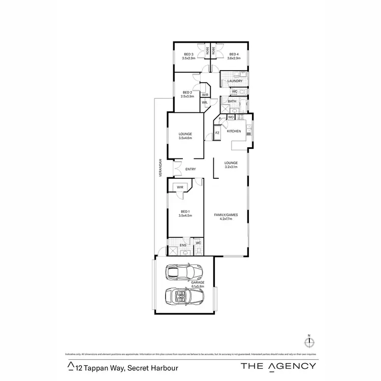 Floorplan of Homely house listing, 12 Tappan Way, Secret Harbour WA 6173