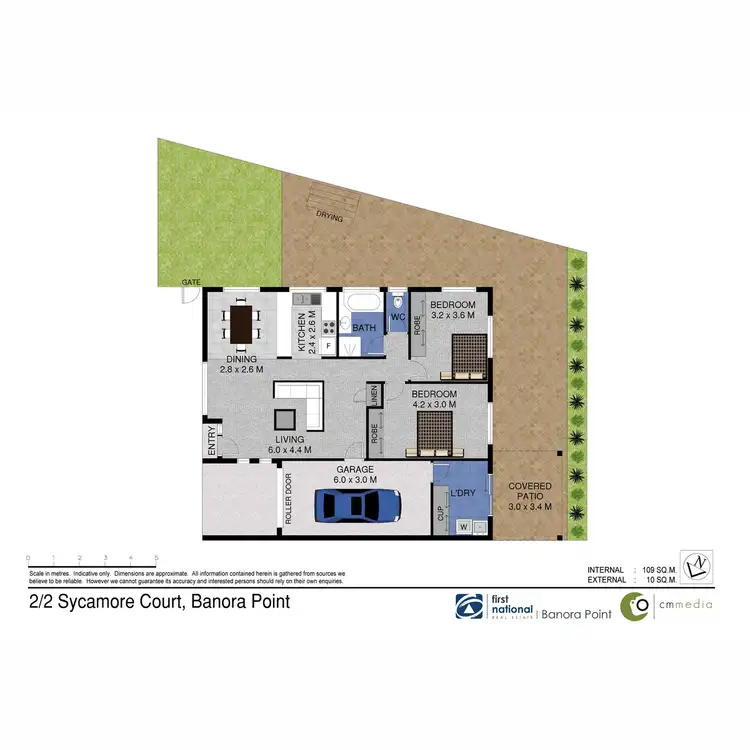 Floorplan of Homely semi-detached listing, 2/2 Sycamore Court, Banora Point NSW 2486