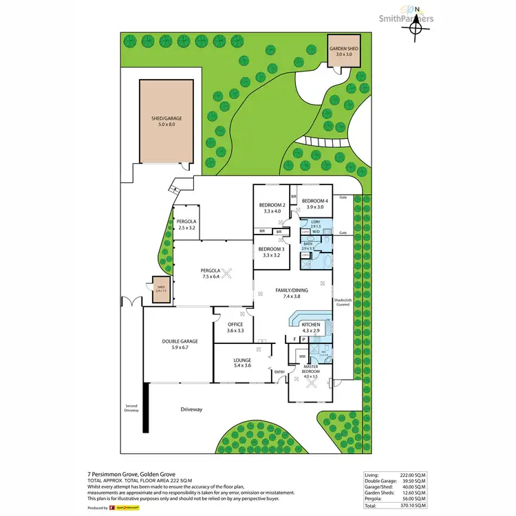 Floorplan of Homely house listing, 7 Persimmon Grove, Golden Grove SA 5125