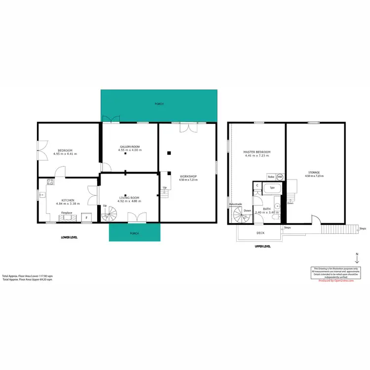 Floorplan of Homely house listing, 50 Cherryville Road, Cherryville SA 5134