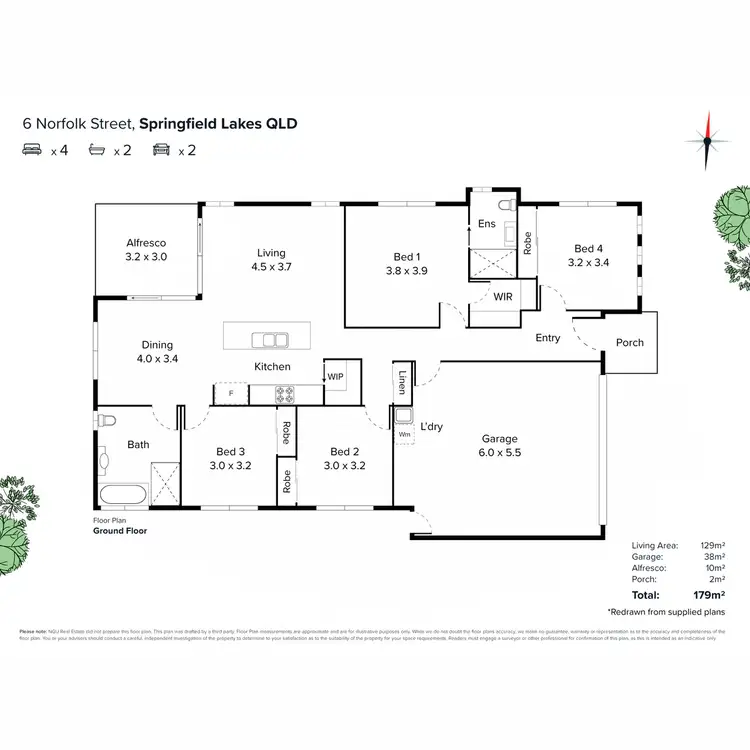 Floorplan of Homely house listing, 6 Norfolk Street, Springfield Lakes QLD 4300