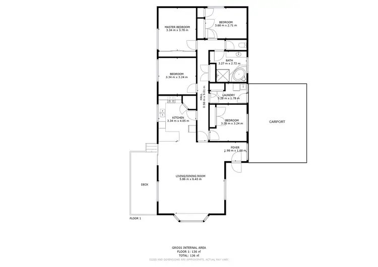 Floorplan of Homely house listing, 21 Bryant Street, Midway Point TAS 7171
