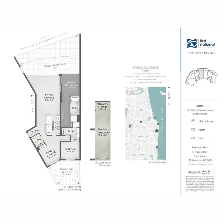 Floorplan of Homely apartment listing, 203/300 Marine Parade, Labrador QLD 4215