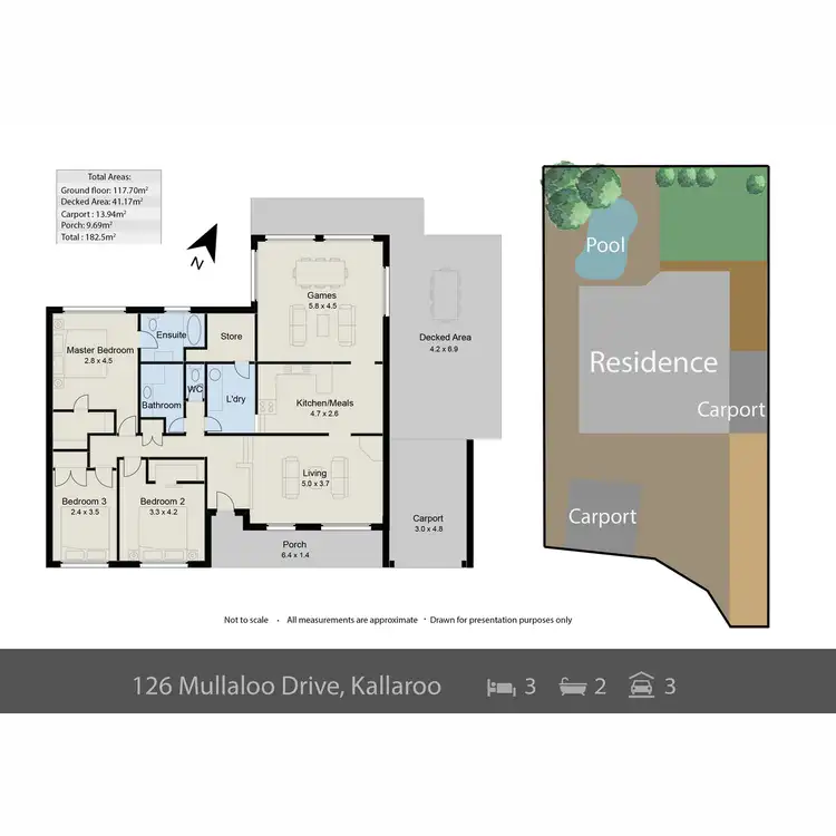 Floorplan of Homely house listing, 126 Mullaloo Drive, Kallaroo WA 6025