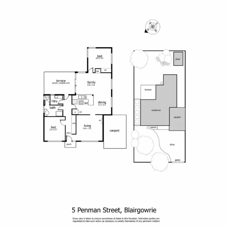 Floorplan of Homely house listing, 5 Penman Street, Blairgowrie VIC 3942