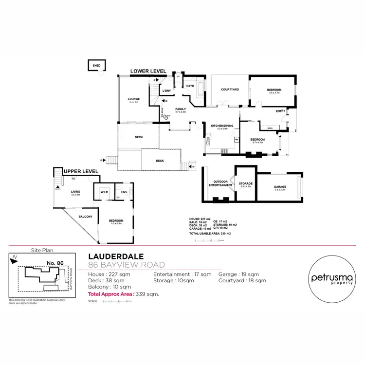 Floorplan of Homely house listing, 86 Bayview Road, Lauderdale TAS 7021