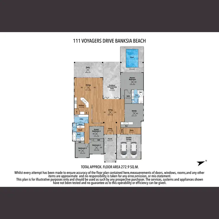 Floorplan of Homely house listing, 111 Voyagers Drive, Banksia Beach QLD 4507