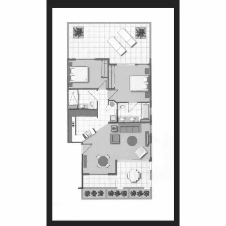 Floorplan of Homely apartment listing, 2/15 Clark Street, Biggera Waters QLD 4216