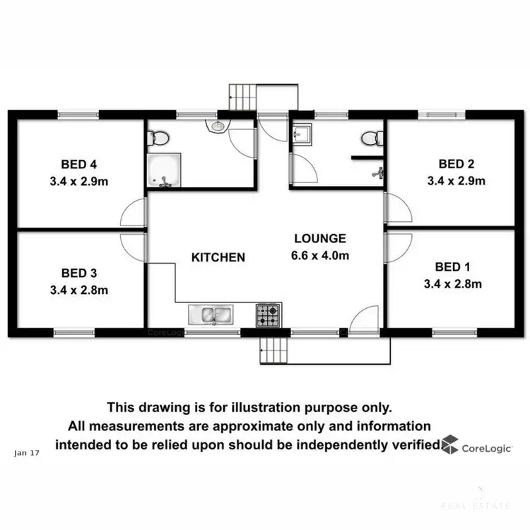 Floorplan of Homely house listing, 1 Daly Street, Allendale East SA 5291