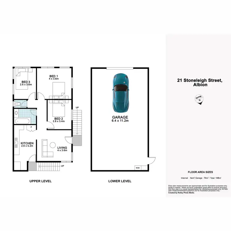 Floorplan of Homely house listing, 21 Stoneleigh Street, Albion QLD 4010