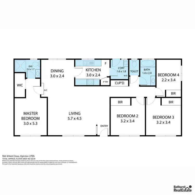 Floorplan of Homely house listing, 10A Willott Close, Eglinton NSW 2795