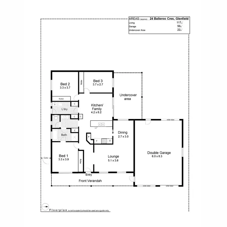 Floorplan of Homely house listing, 24 Balleroo Crescent, Glenfield Park NSW 2650