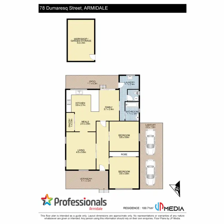 Floorplan of Homely house listing, 78 Dumaresq Street, Armidale NSW 2350