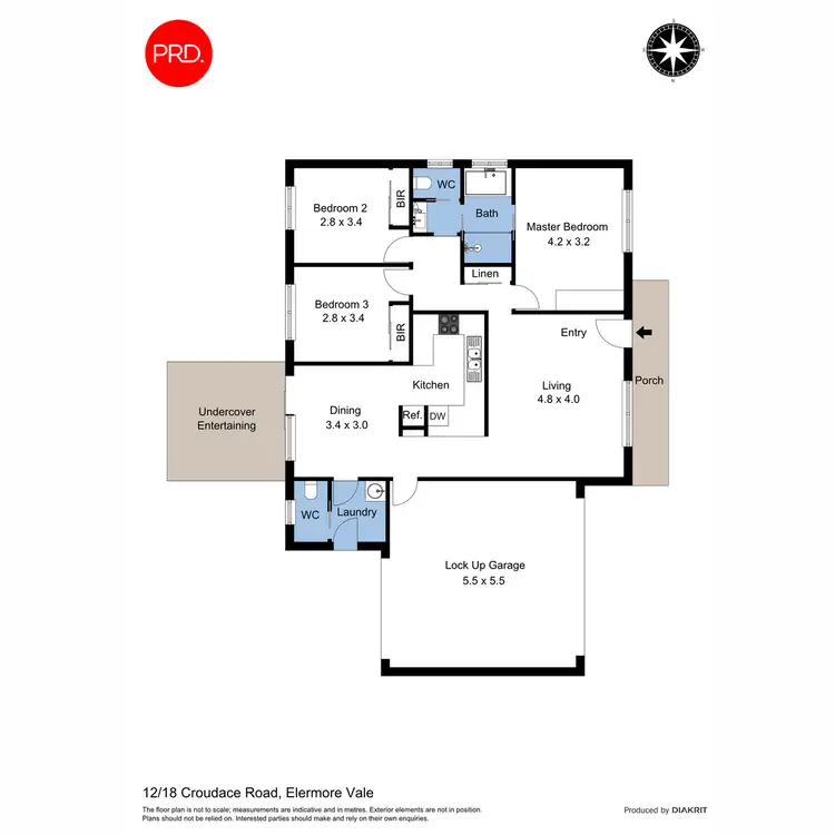 Floorplan of Homely apartment listing, 12/18 Croudace Road, Elermore Vale NSW 2287
