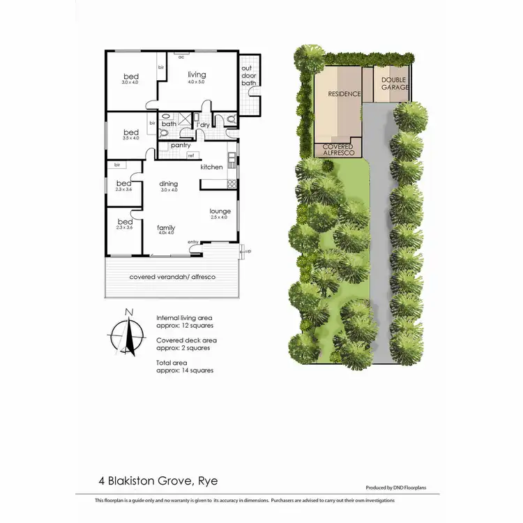 Floorplan of Homely house listing, 4 Blakiston Grove, Rye VIC 3941
