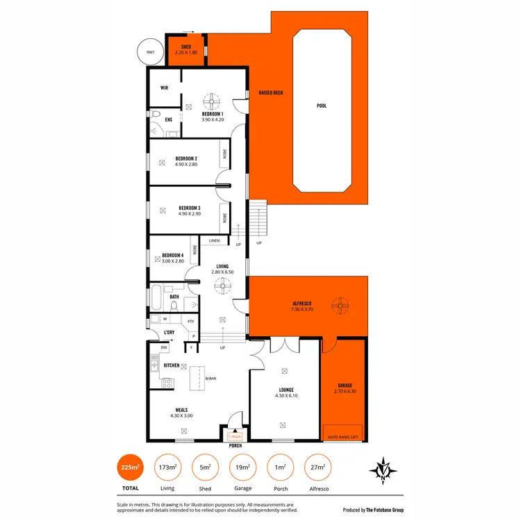 Floorplan of Homely house listing, 4 Coreega Avenue, Springfield SA 5062