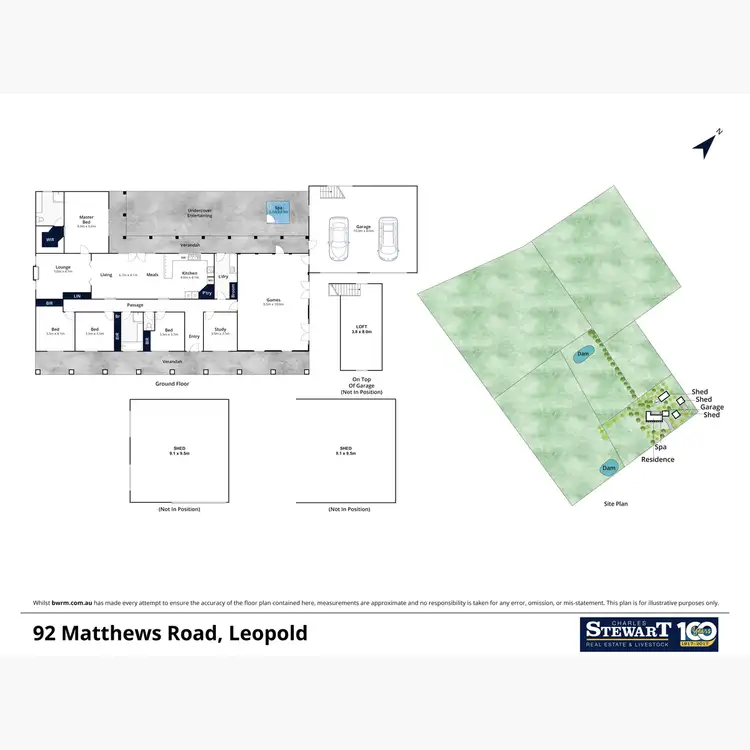 Floorplan of Homely rural property listing, 92 Matthews Road, Leopold VIC 3224