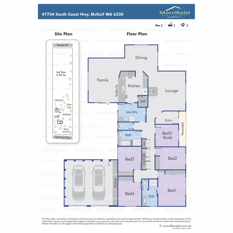 Floorplan of Homely house listing, 47734 South Coast Highway, Mckail WA 6330