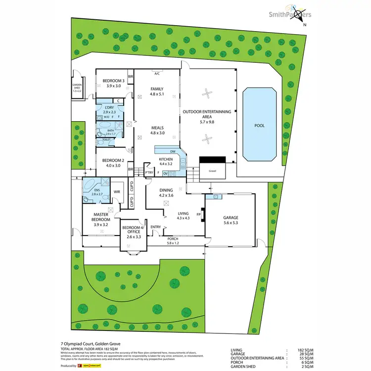 Floorplan of Homely house listing, 7 Olympiad Court, Golden Grove SA 5125