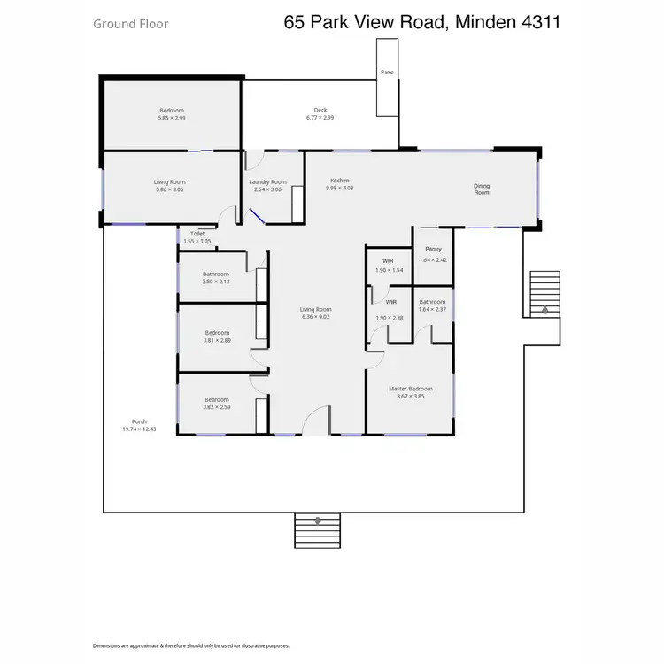 Floorplan of Homely house listing, 65 Park View Road, Minden QLD 4311