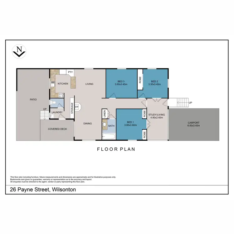 Floorplan of Homely house listing, 26 Payne Street, Wilsonton QLD 4350