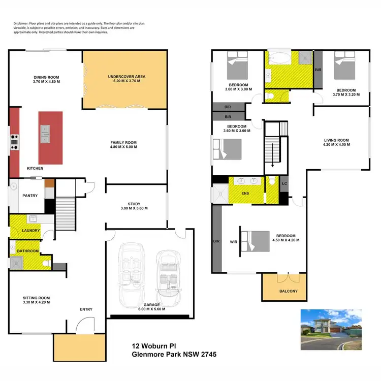 Floorplan of Homely house listing, 12 Woburn Place, Glenmore Park NSW 2745