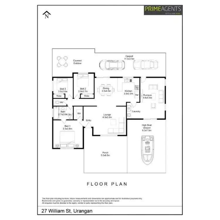 Floorplan of Homely house listing, 27 William Street, Urangan QLD 4655