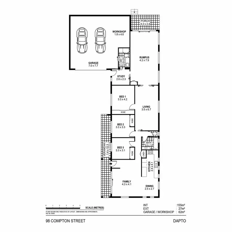 Floorplan of Homely house listing, 98 Compton Street, Dapto NSW 2530