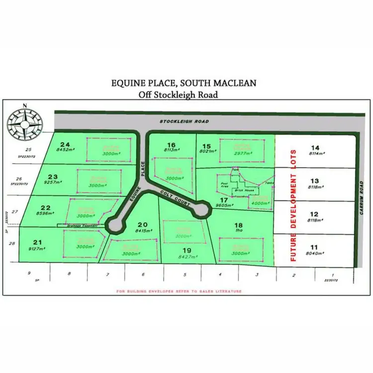 Floorplan of Homely land listing, 15-21 Colt Court, South Maclean QLD 4280