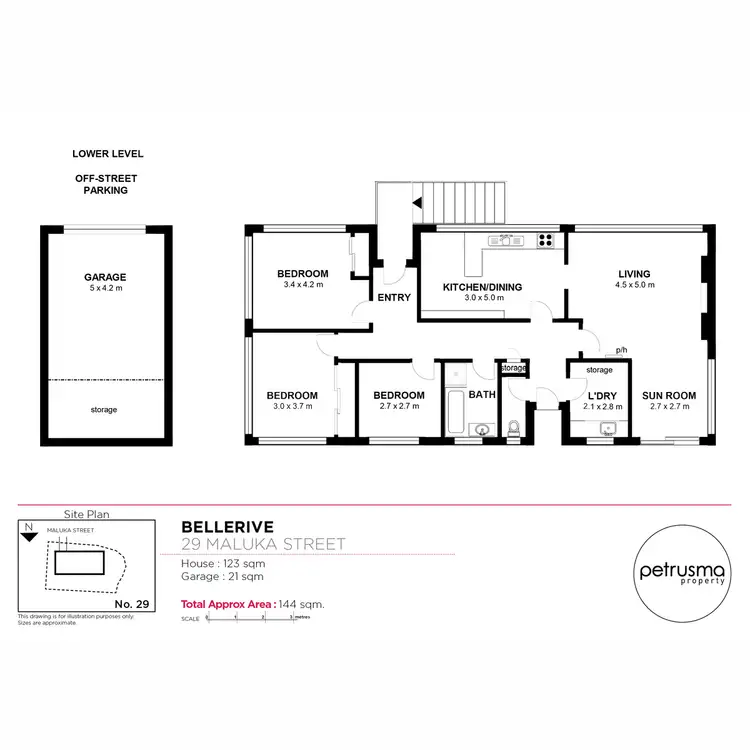 Floorplan of Homely house listing, 29 Maluka Street, Bellerive TAS 7018