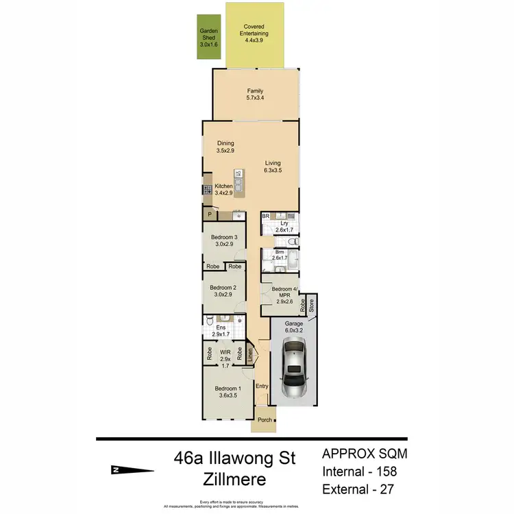 Floorplan of Homely house listing, 46A Illawong Street, Zillmere QLD 4034