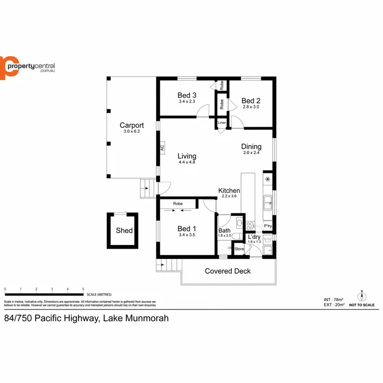 Floorplan of Homely villa listing, 84/750 Pacific Highway, Lake Munmorah NSW 2259