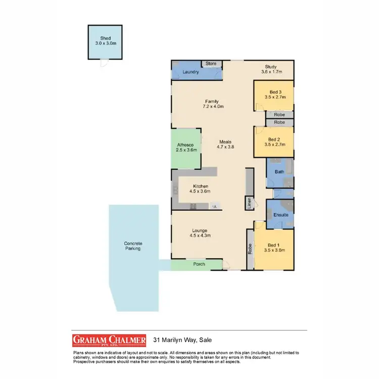 Floorplan of Homely house listing, 31 Marilyn Way, Sale VIC 3850