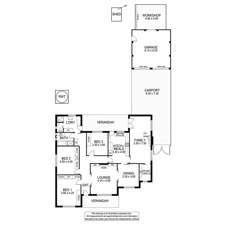 Floorplan of Homely house listing, 19 College Road, Somerton Park SA 5044
