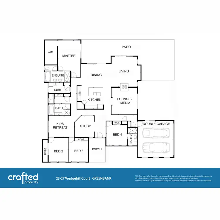 Floorplan of Homely house listing, 23 Wedgebill Court, Greenbank QLD 4124